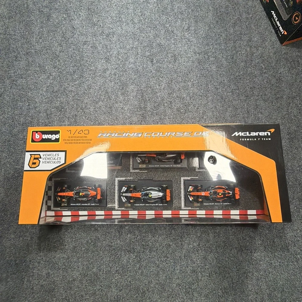 Bburago 1:43 Diecast 6 Cars Set McLaren F1 Team Lando Norris & Oscar Piastri